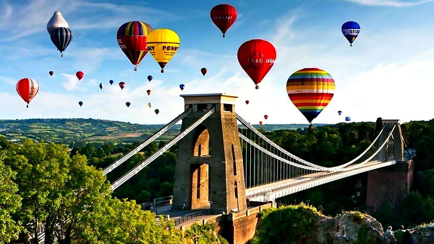 Colorful Hot Air Balloons on, Balloon Sky HD wallpaper