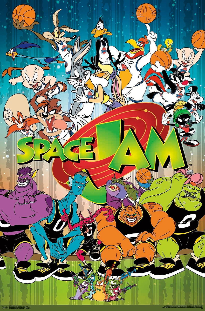 スペースジャム。 スペース ジャム、ルーニー テューンズ スペース ジャム、古典的な漫画のキャラクター、チューン スクワッド HD電話の壁紙