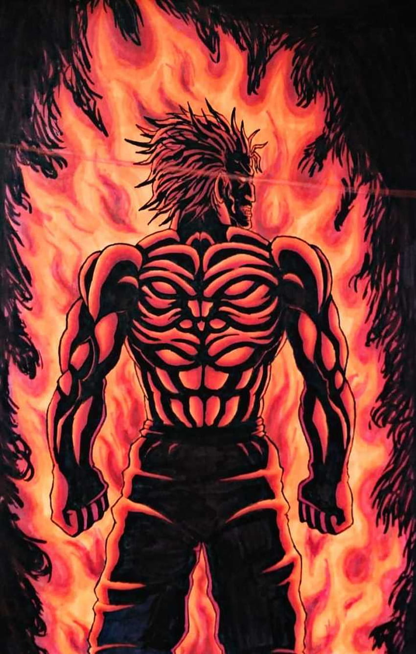 Fire Baki Hanma , Baki Anime HD phone wallpaper | Pxfuel