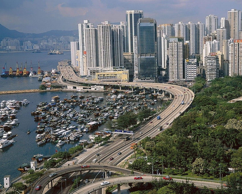 Kota Hong Kong di Negara China Wallpaper HD