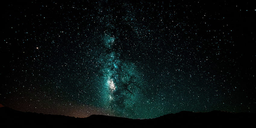 Night, Shining, Dark, Starry Sky, Milky Way, Galaxy HD wallpaper