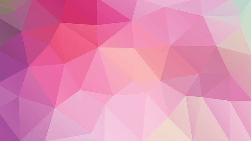 Background Pink Geometric Shapes - - - Tip, Minimalist Shapes HD wallpaper