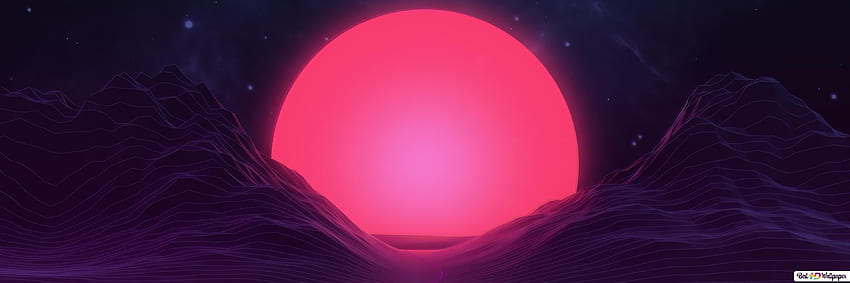 Mountain Retrowave Synthwave , Synthwave Computer HD wallpaper