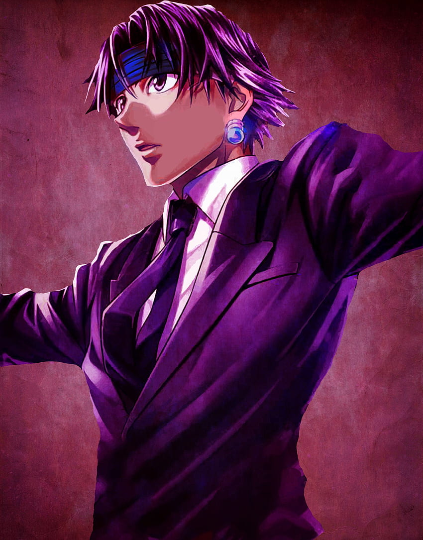 Anime boy purple hair HD wallpapers | Pxfuel