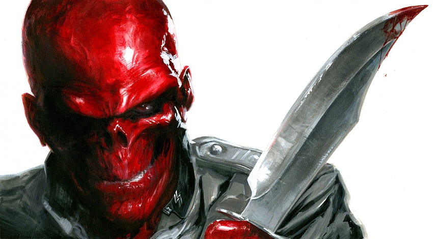 Redskull, Villains, Superheroes, Comics, Marvel HD wallpaper