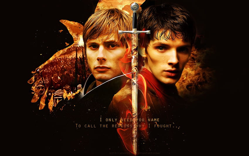 Merlin, Arthur Pendragon Fond d'écran HD