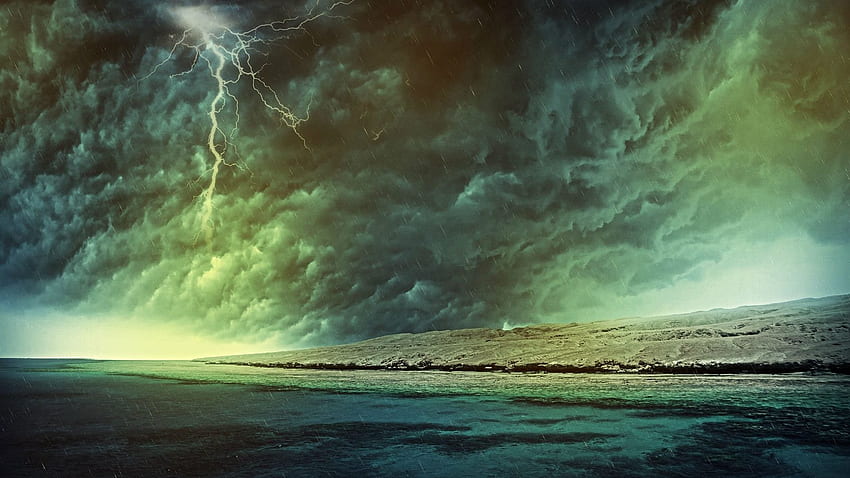 Niebo Chmury Burza Pogoda Deszcz Tornado Ocean Natura Plaża Niebo Morze [] dla Twojego telefonu komórkowego i tabletu. Przeglądaj deszczowe krajy. Deszczowe krajy Tapeta HD