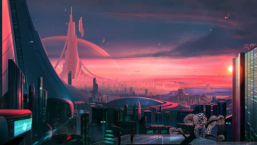 Future Pink City HD wallpaper | Pxfuel