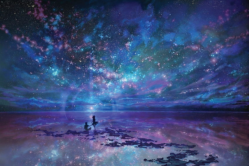 Beautiful Starry Night Sky High Quality - Anime Galaxy HD wallpaper | Pxfuel