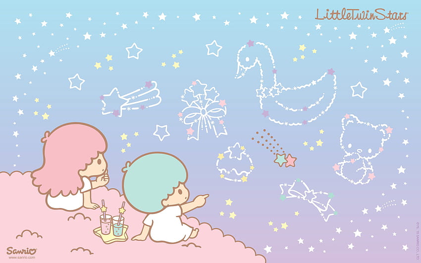 Hello Kitty Group > - My Little Twin Star - & Background HD wallpaper