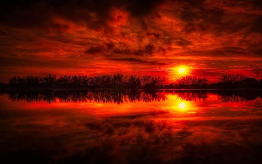 Fire Red Sunset - & Background HD wallpaper | Pxfuel