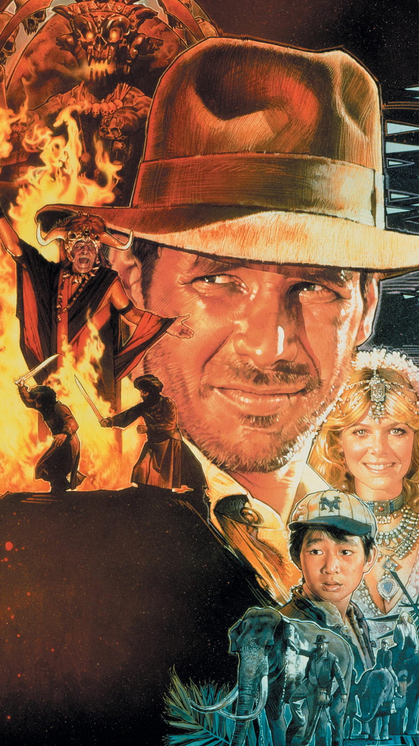Film Indiana Jones e il tempio maledetto (2022). Sfondo del telefono HD