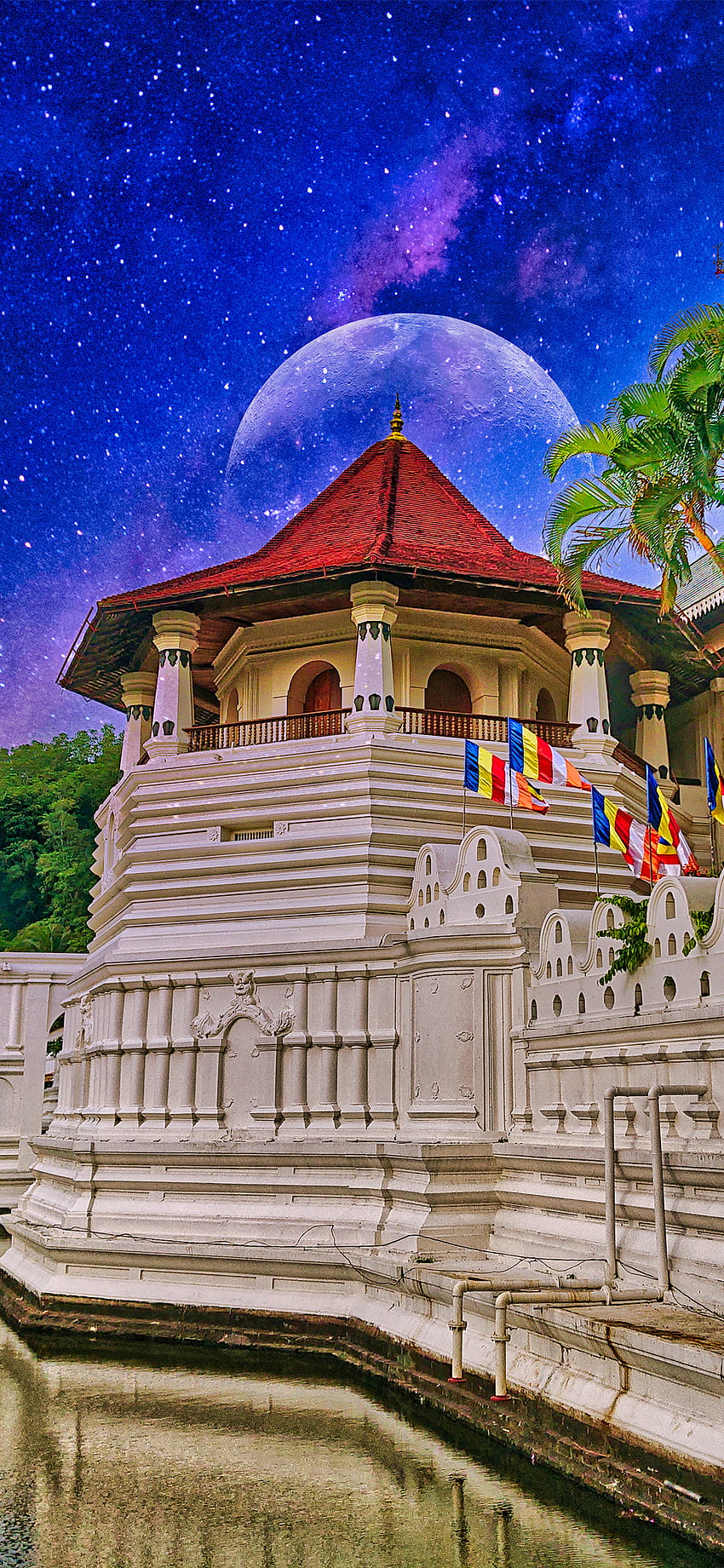 sri lankan temple, sky, art HD phone wallpaper