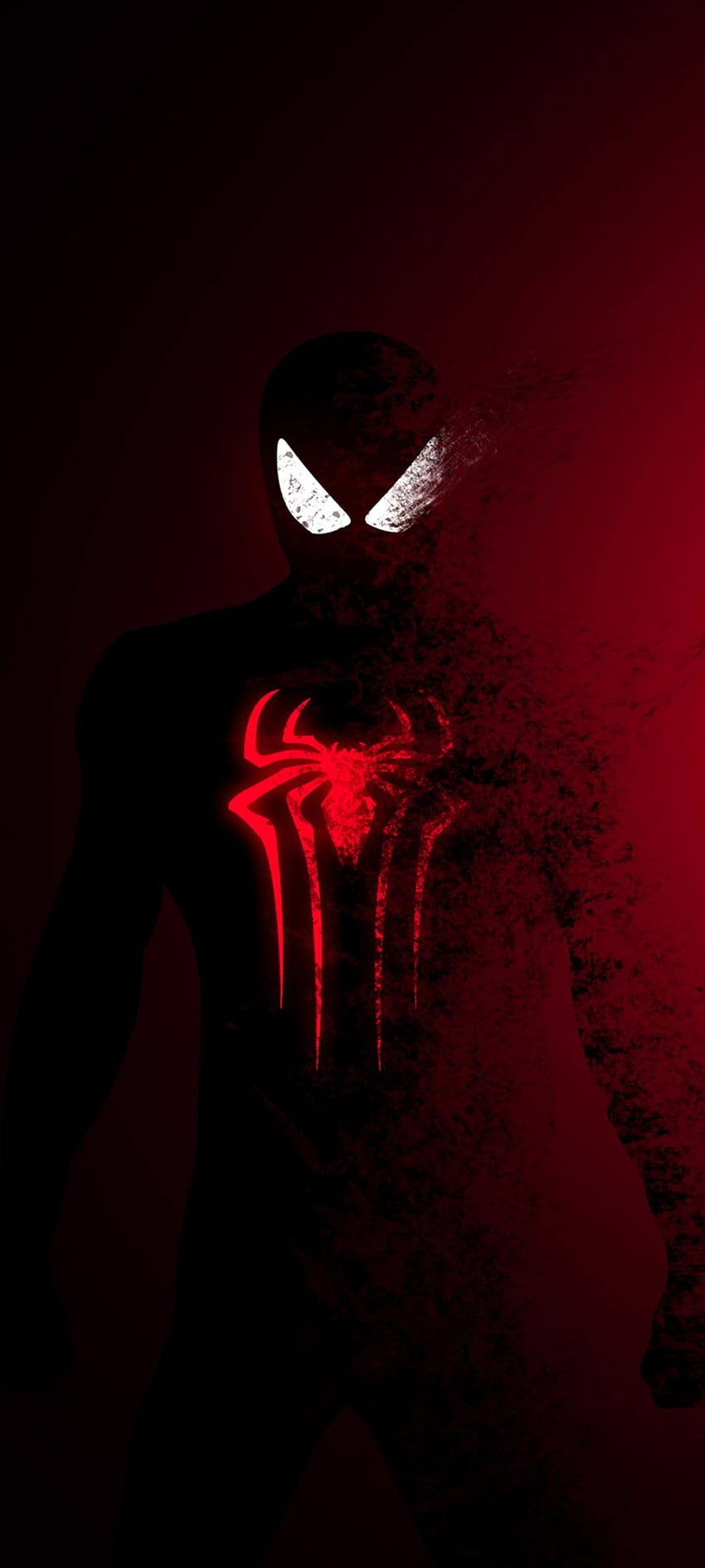 Spider Man , Dark, Red, Minimal, Graphics CGI HD phone wallpaper