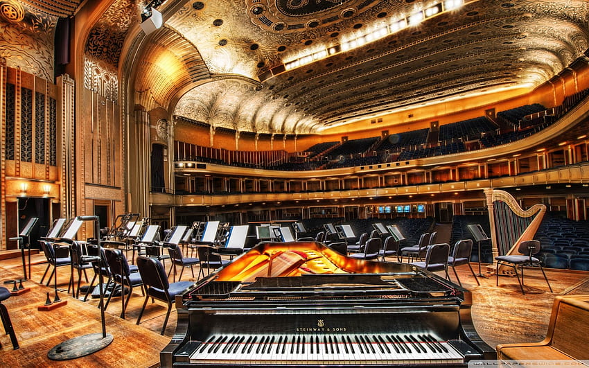 Severance Hall ❤ pour Ultra TV • Wide, Concert Piano Fond d'écran HD