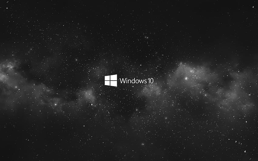 Schwarz-grauer Samsung-Laptop, Windows 10, Technologie, Minimalismus • Für Sie, Windows 10 Weiß HD-Hintergrundbild