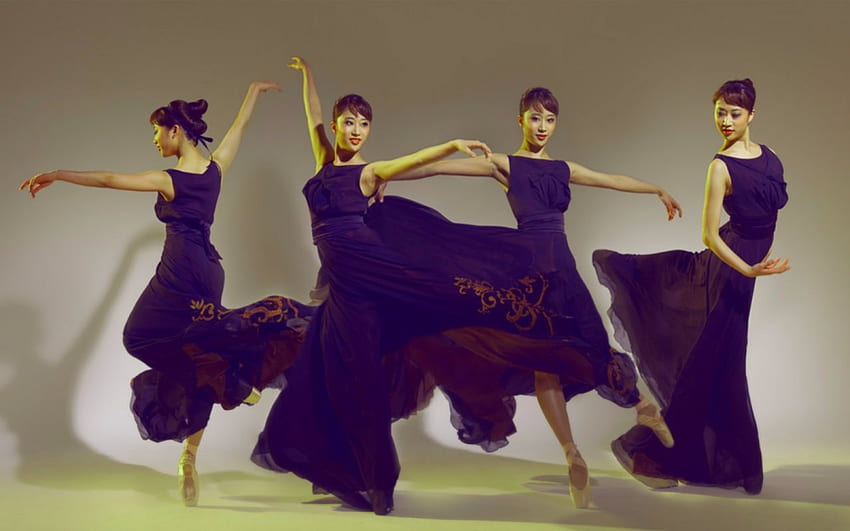 Danseuse, mode, pose, danse, asiatique, femme Fond d'écran HD