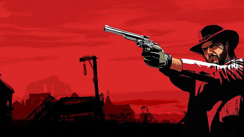 Jean Rouge. John Legend, le revolver Red Dead Fond d'écran HD