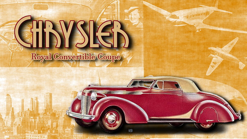 1937 Chrysler Convertible Coupe, 1937 Chrysler, Chrysler, Chrysler Motors, Chrysler Automobiles, ภูมิหลังของไครสเลอร์ วอลล์เปเปอร์ HD