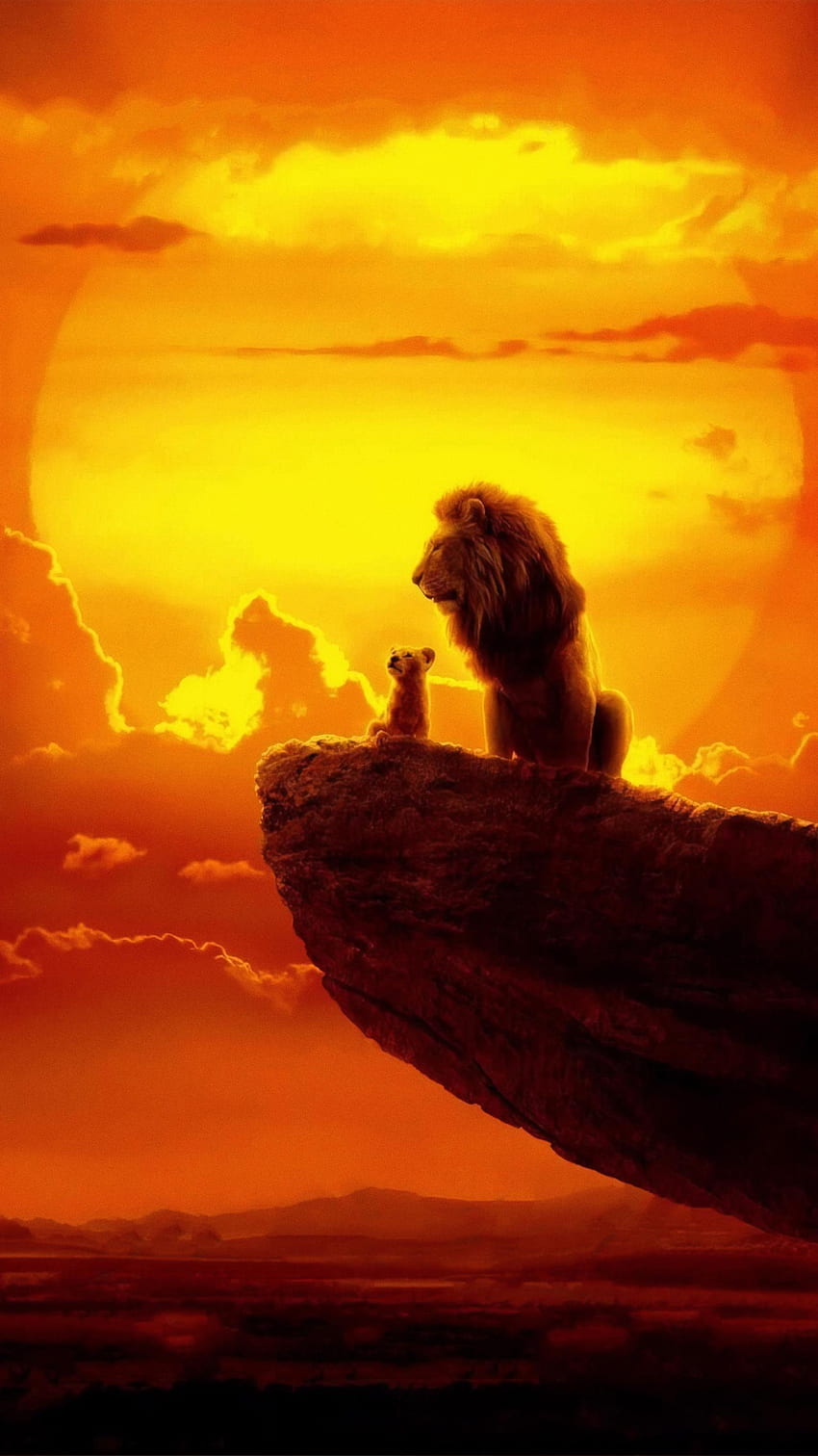 Lion King iPhone, Lion King Sunset HD phone wallpaper