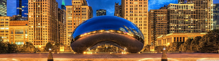 Cloud Gate, Chicago, Illinois, United States Ultra Background for U TV : & UltraWide & Laptop : Multi Display, Dual Monitor : Tablet : Smartphone, 3840 X 1080 Chicago HD wallpaper