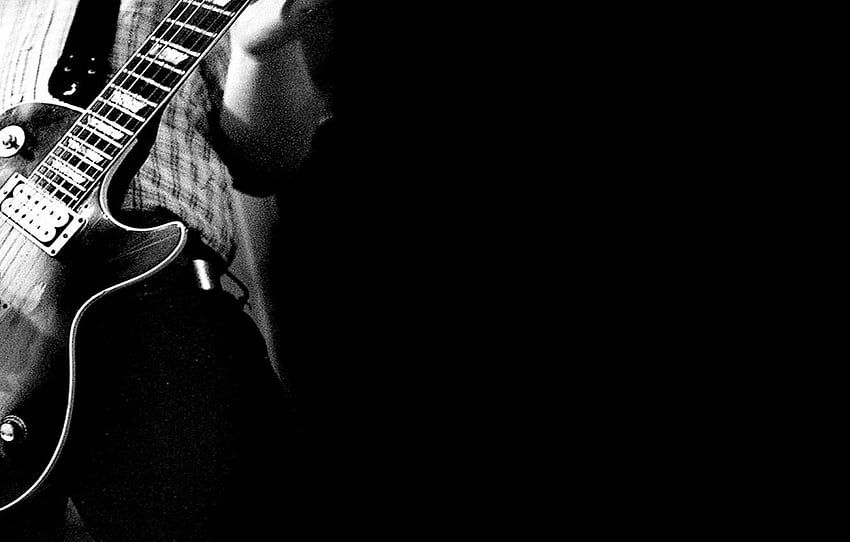white, background, black, guitar, Sepia, Guitar, Guitarist HD wallpaper
