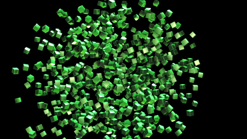 Dimensional: Grüne Würfel, nr. 62318 HD-Hintergrundbild