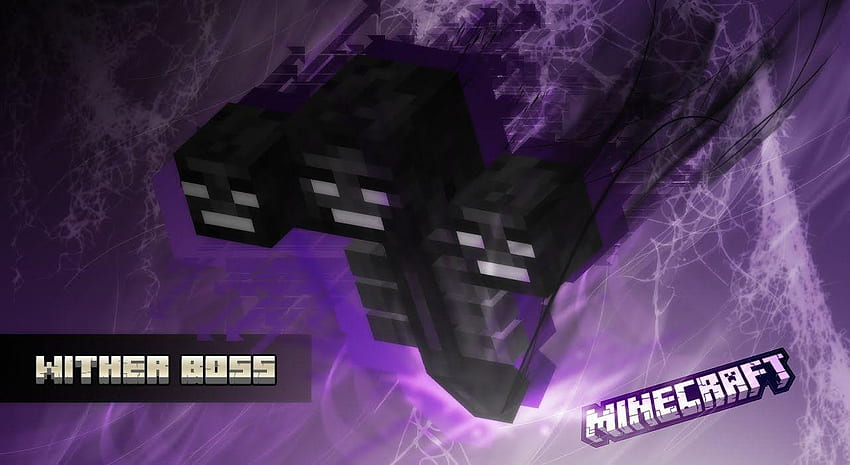Minecraft Wither, Jefe de Minecraft Wither fondo de pantalla