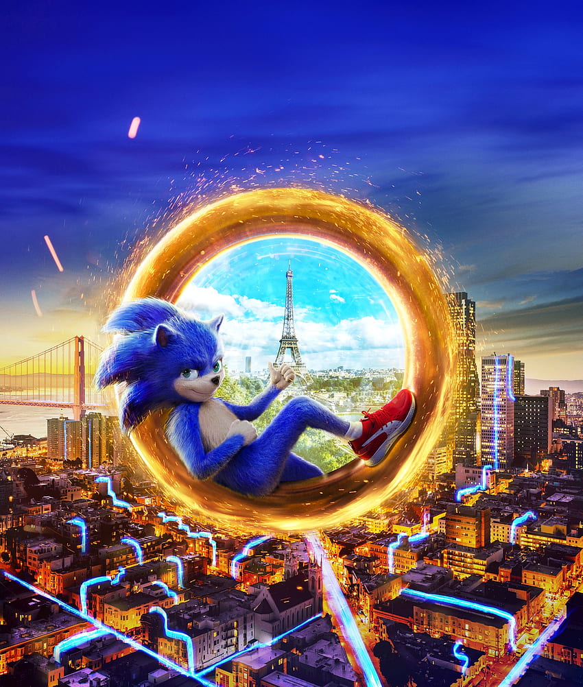 Sonic il riccio, film del 2019 Sfondo del telefono HD