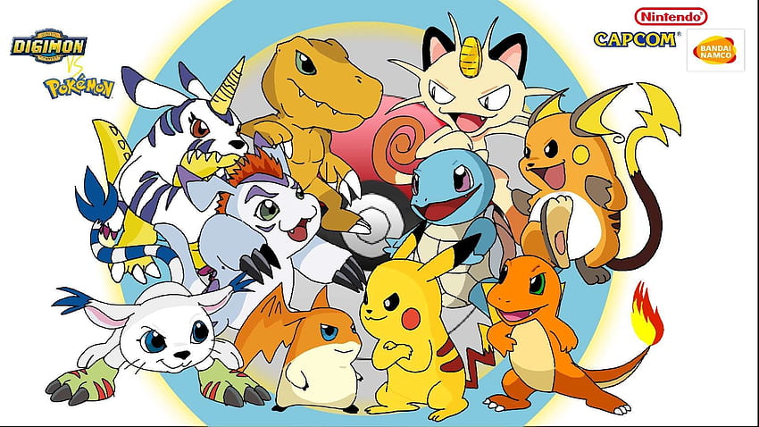 and background of Digimon vs Pokemon! for fans of Digimon vs PokÃ©mon . HD wallpaper
