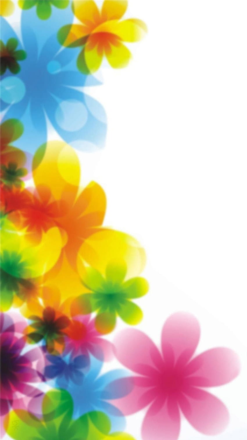 Colorful Floral Print iPhone - Colorful Flowers HD phone wallpaper