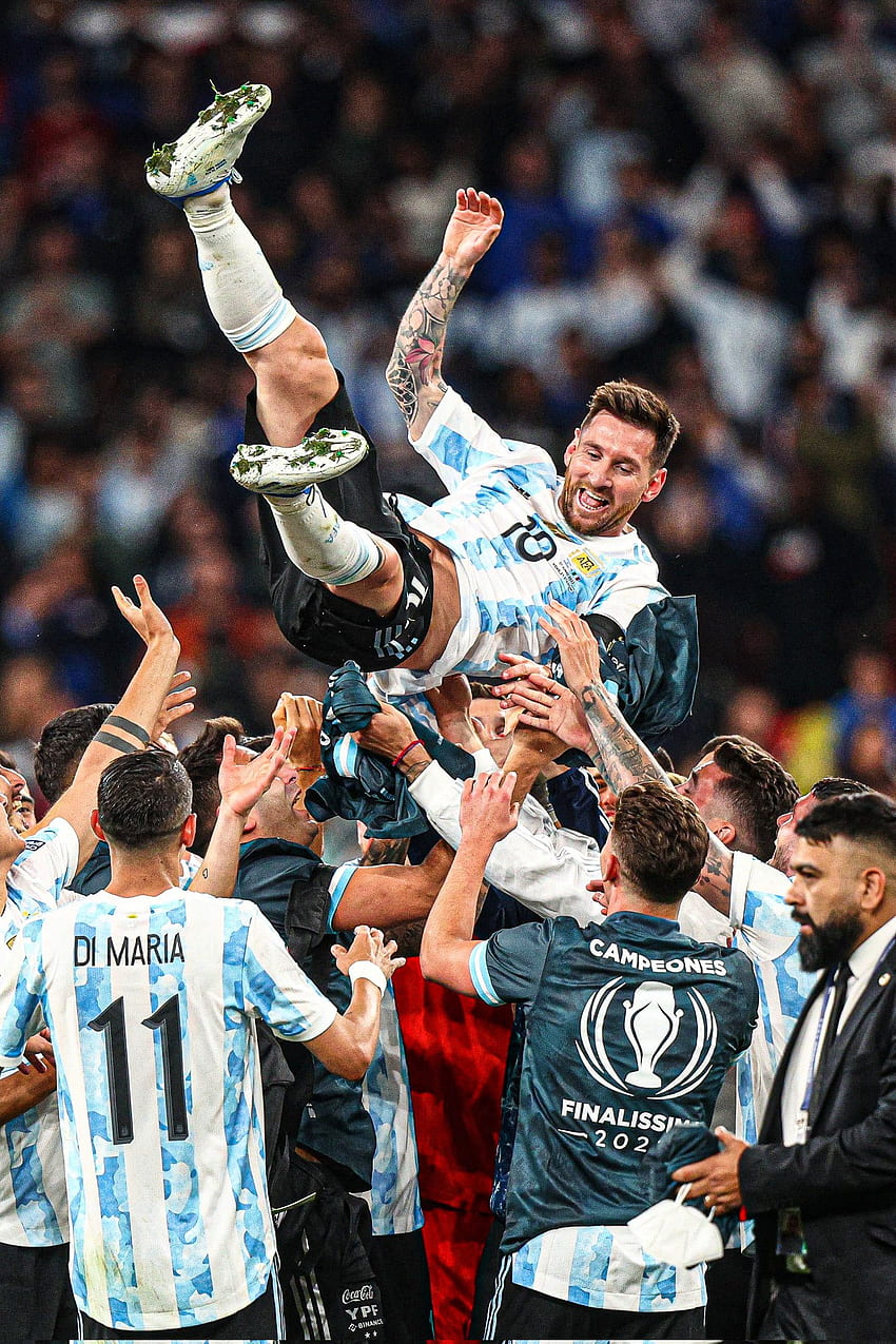 Messi Finalissima, argentina, football HD phone wallpaper