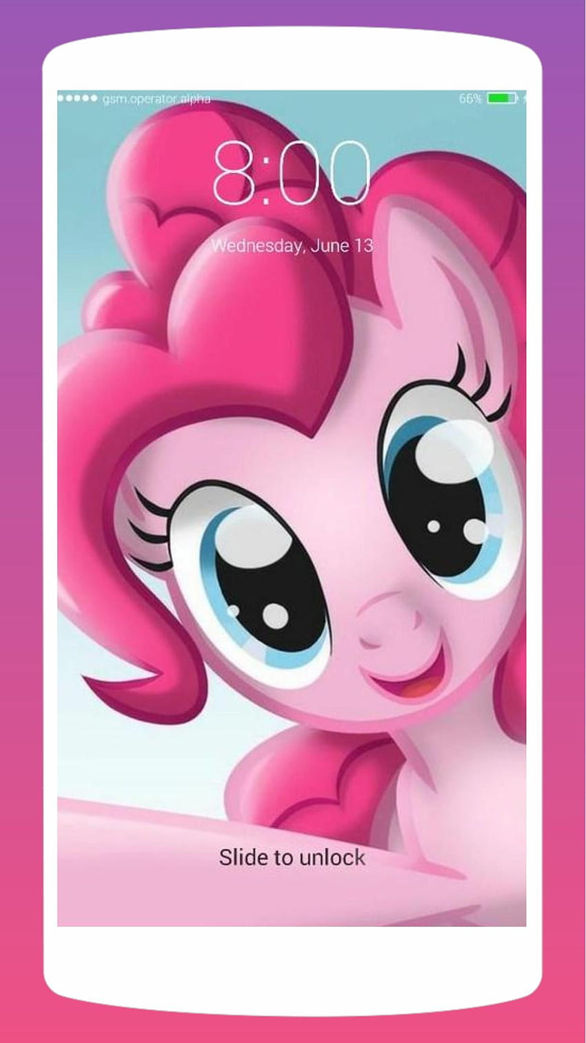 Écran de verrouillage Little Pony pour Android, My Little Pony Kawaii Fond d'écran de téléphone HD