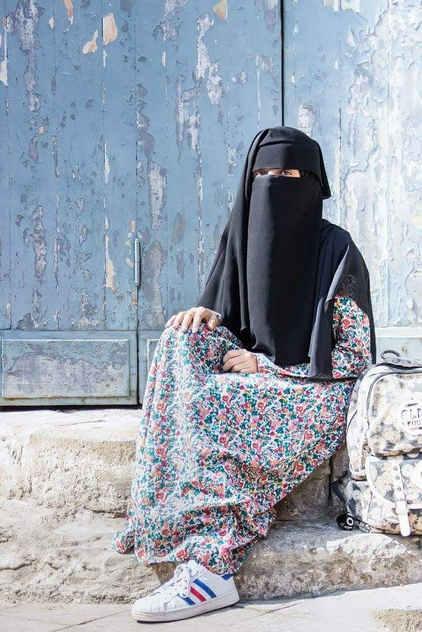 Niqabi niqab. Niqab, moda musulmana, mujeres musulmanas fondo de pantalla del teléfono