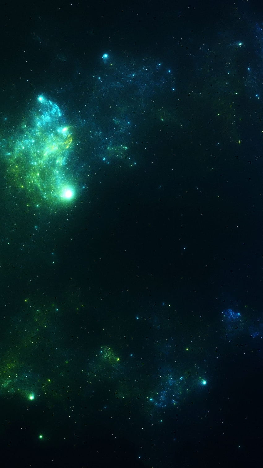 Objet astronomique, vert, espace, ténèbres, galaxie, Green Spiral Galaxy Fond d'écran de téléphone HD