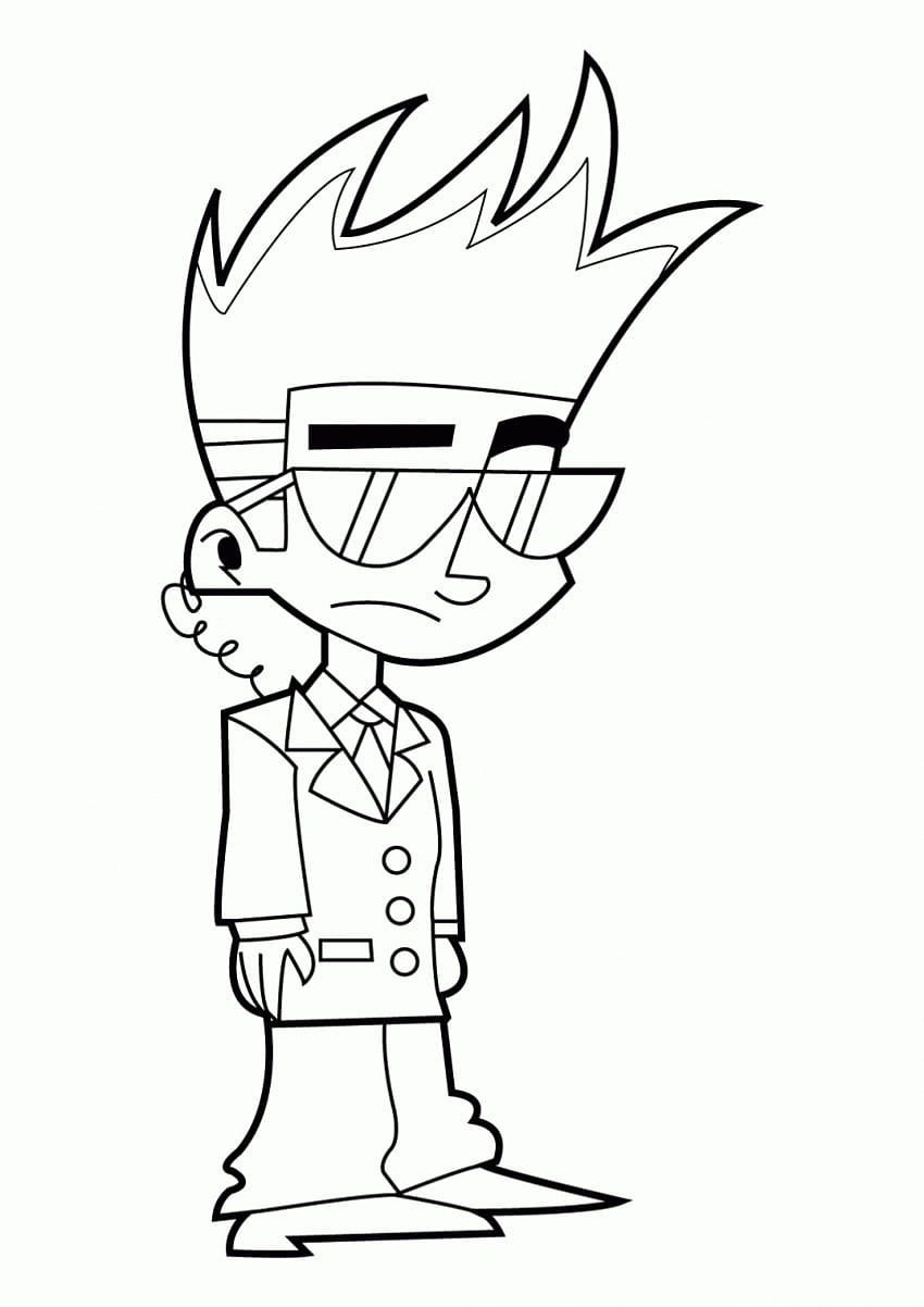 Coloring Pages: Johnny Test HD phone wallpaper