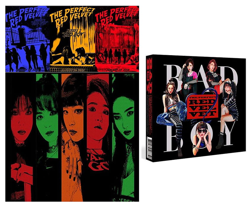 RED VELVET BAD BOY [The Perfect Red Velvet] 2nd Repackage Album CD + Book + Card Music HD wallpaper