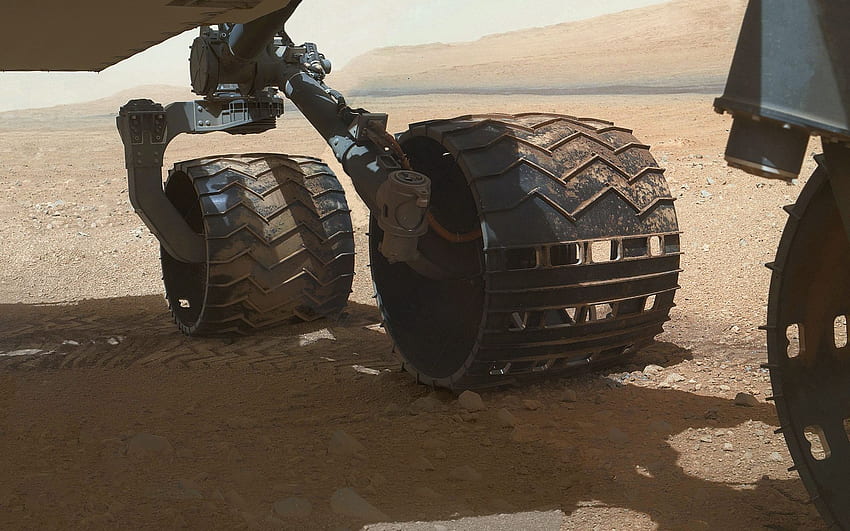 Curiosity Wheels em Marte, Curiosity Rover papel de parede HD