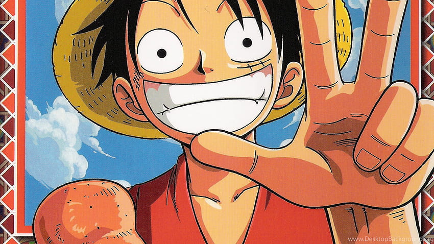 One Piece (аниме) Monkey D Luffy Background, Luffy Laptop HD тапет