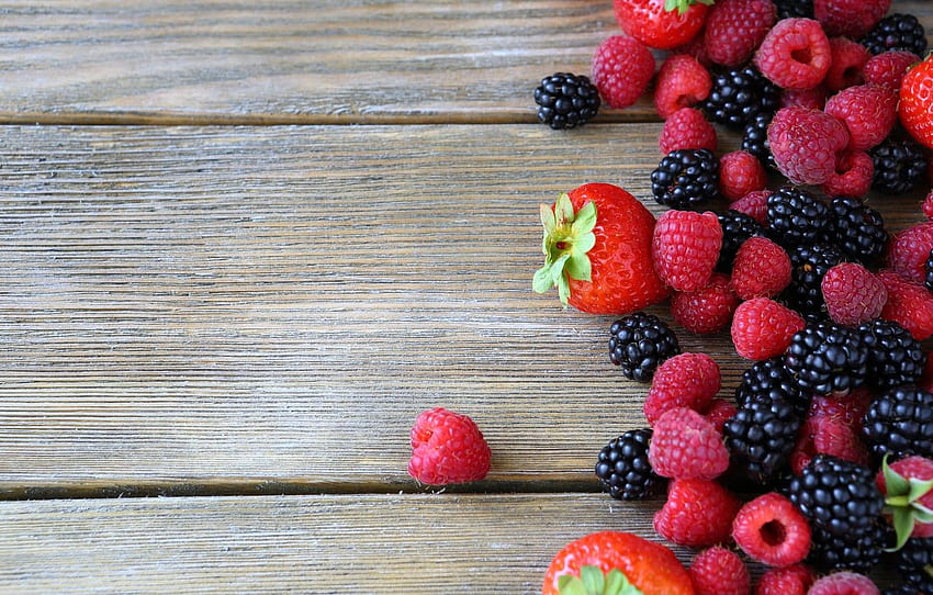 berries, raspberry, strawberry, fresh, BlackBerry, berries for , section еда HD wallpaper