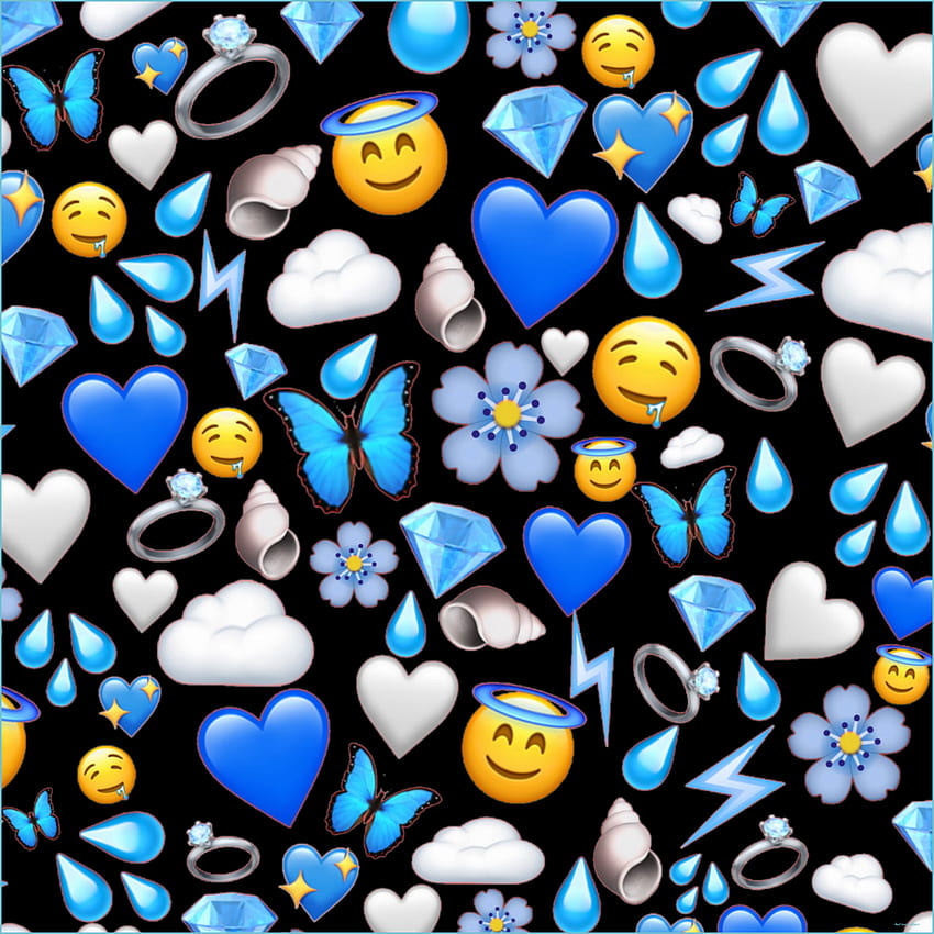 Download A Colorful Emoji Puzzle With Hearts And Emojis Wallpaper   Wallpaperscom