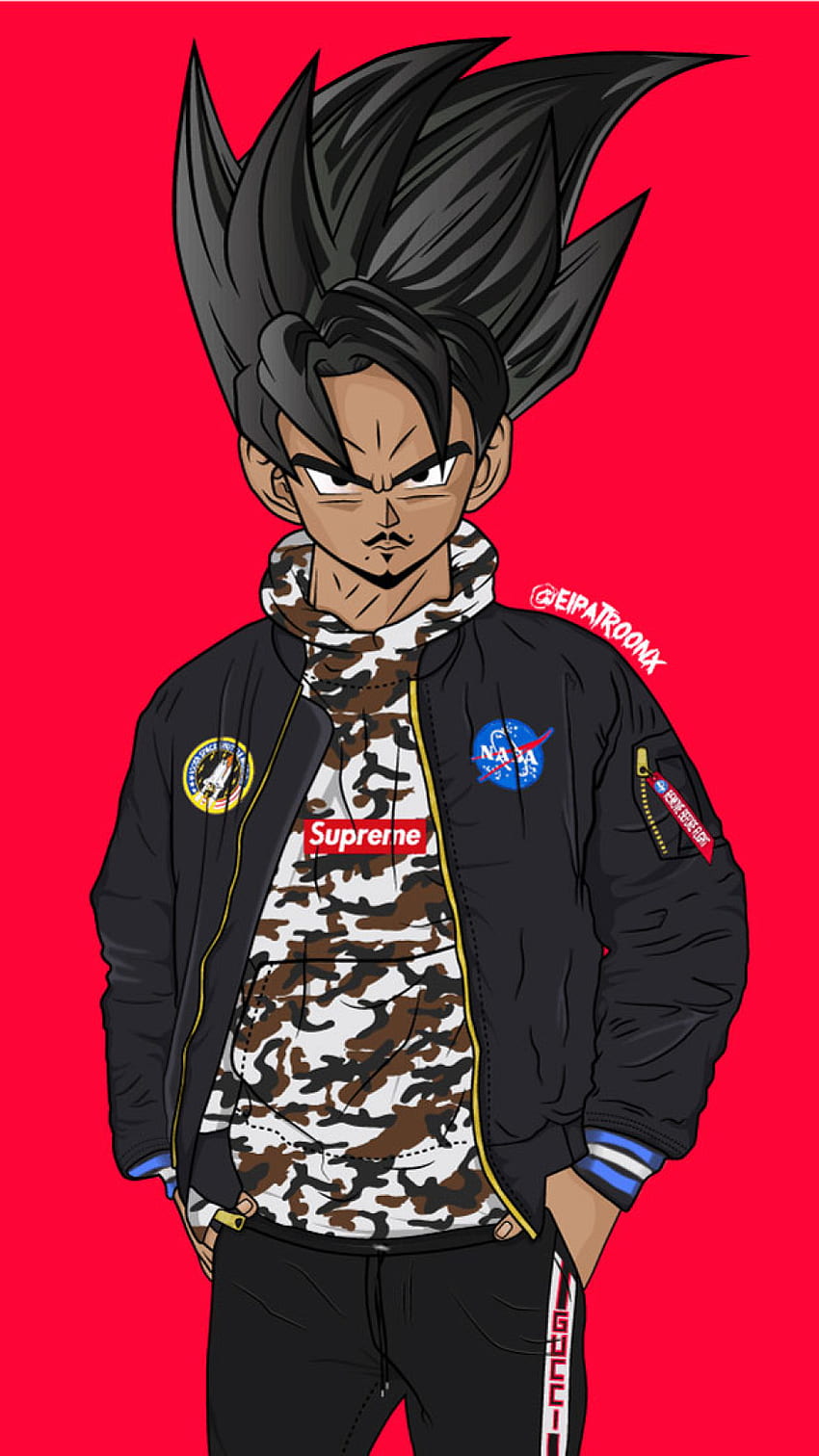 Drip Goku High Quality Essential TShirt915 Poster