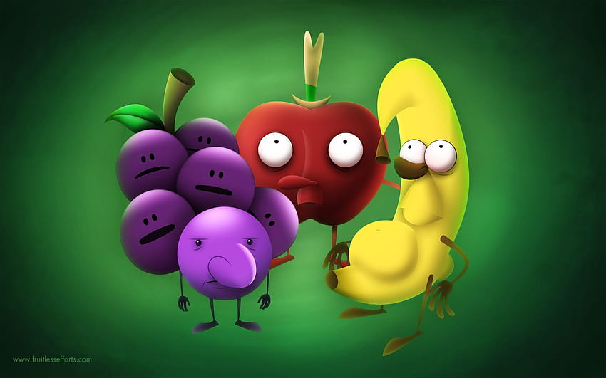 fruit, Cartoon Fruit HD wallpaper