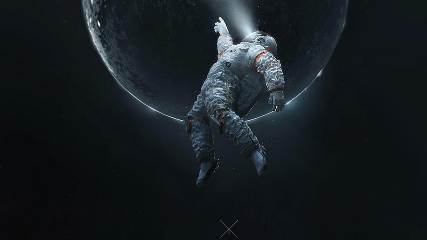 นักบินอวกาศสำหรับหน้าจอมือถือของคุณและง่ายต่อการ, นักบินอวกาศลอยอยู่ในอวกาศ วอลล์เปเปอร์ HD