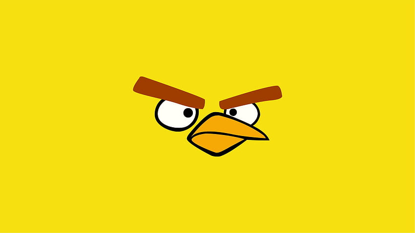Minimalistyczny żółty Angry Bird 2018 w innych Tapeta HD