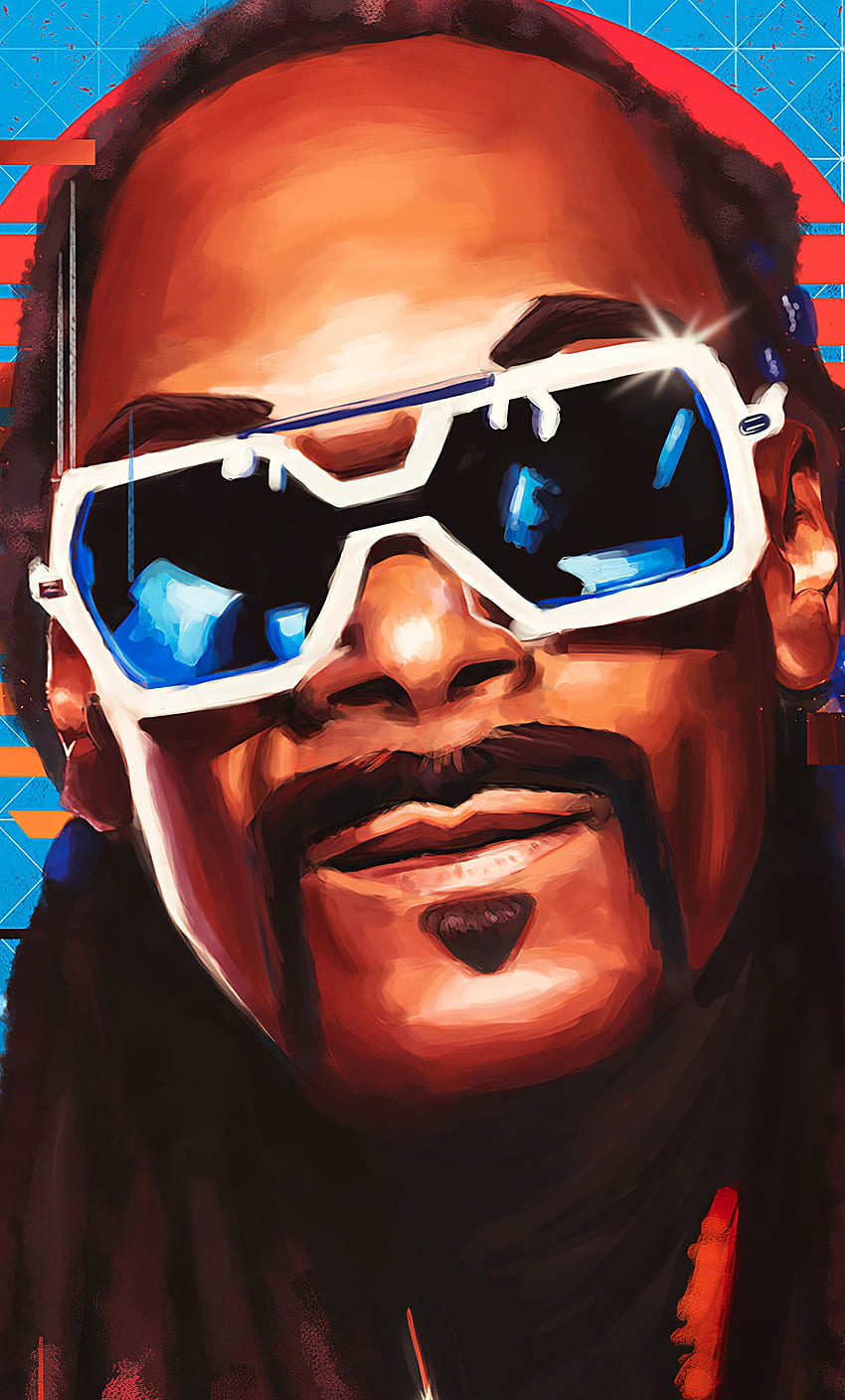 Snoop Dogg Digital Portrait Art iPhone 、 、 Background 、および HD電話の壁紙