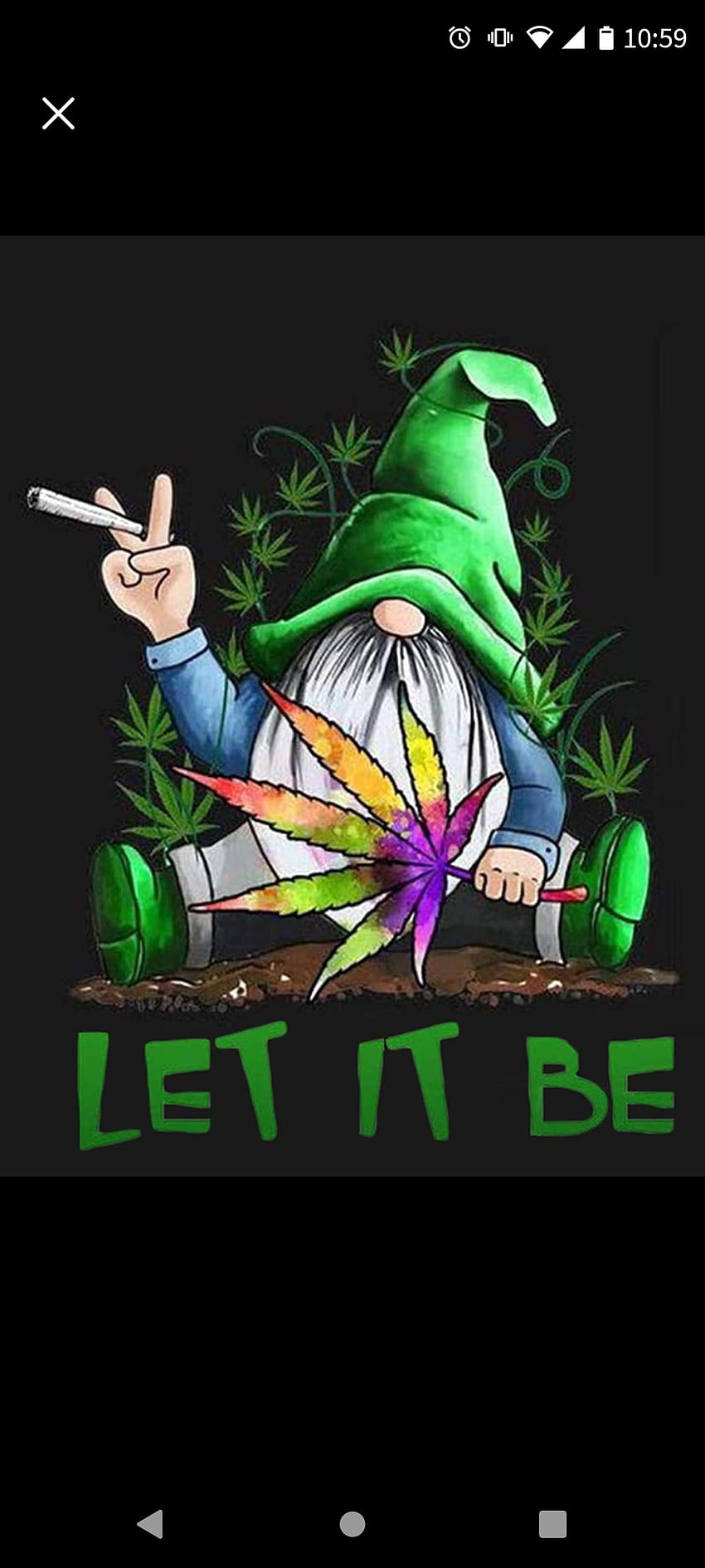 Marijuana gnome, art, pot HD phone wallpaper