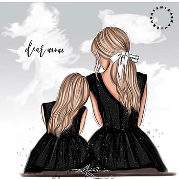 12238 Hand Drawn Mother Daughter Images Stock Photos  Vectors   Shutterstock
