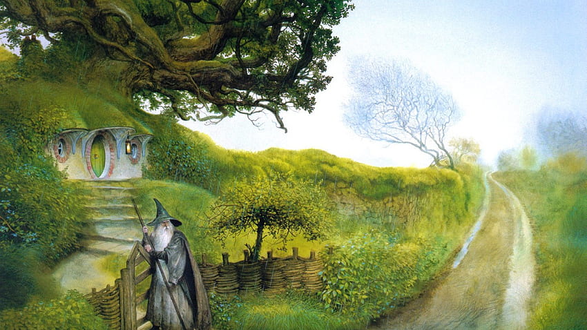 Gandalf John Howe Le Hobbit Le Seigneur Des Anneaux - Le Seigneur Des Anneaux Comté, Le Seigneur Des Anneaux Rivendell Fond d'écran HD