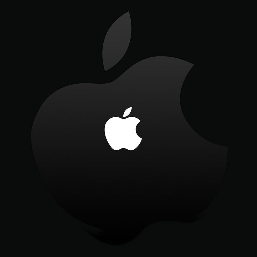Siyah Apple logosu iPad Air 2 . iPad Air 2 Arka Planı HD telefon duvar kağıdı